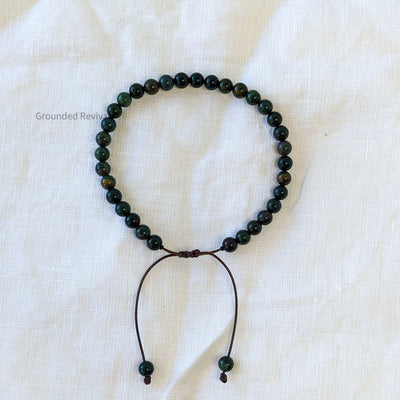 Green Bloodstone Tasbih Bracelet | Men's Misbaha - 33 Beads, 5.5mm