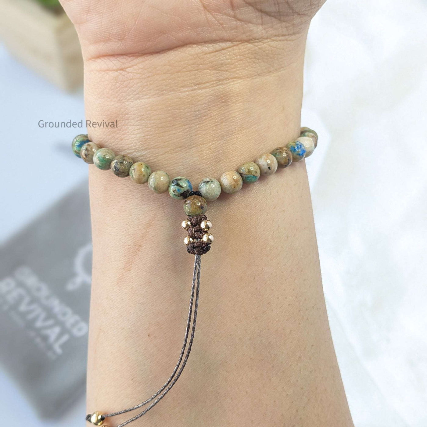 Chrysocolla Tasbih Bracelet | Women's Dhikr Beads - 33 Beads, 6mm