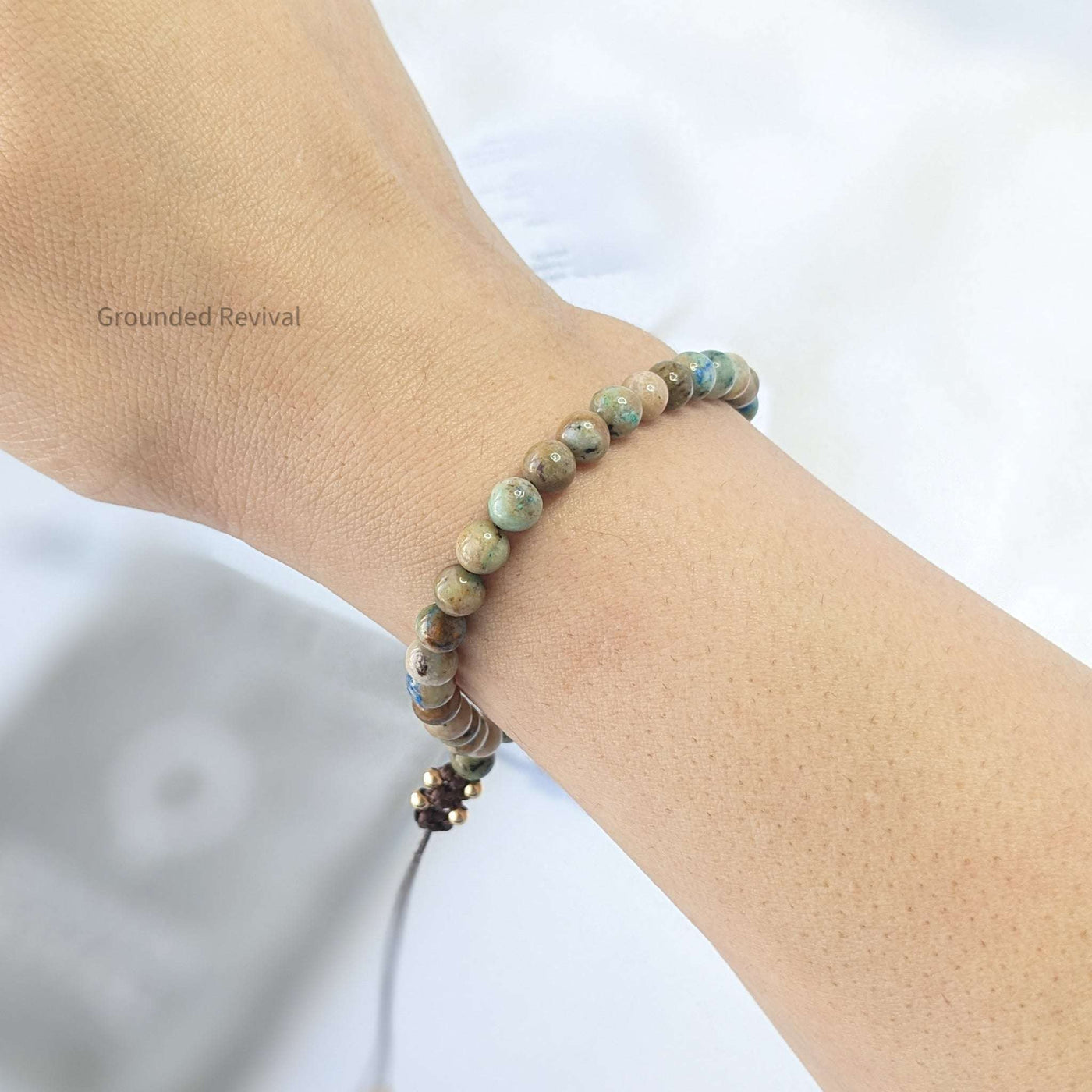 Chrysocolla Tasbih Bracelet | Women's Dhikr Beads - 33 Beads, 6mm