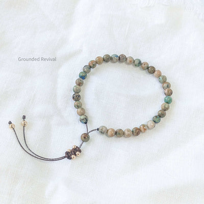 Chrysocolla Tasbih Bracelet | Women's Dhikr Beads - 33 Beads, 6mm