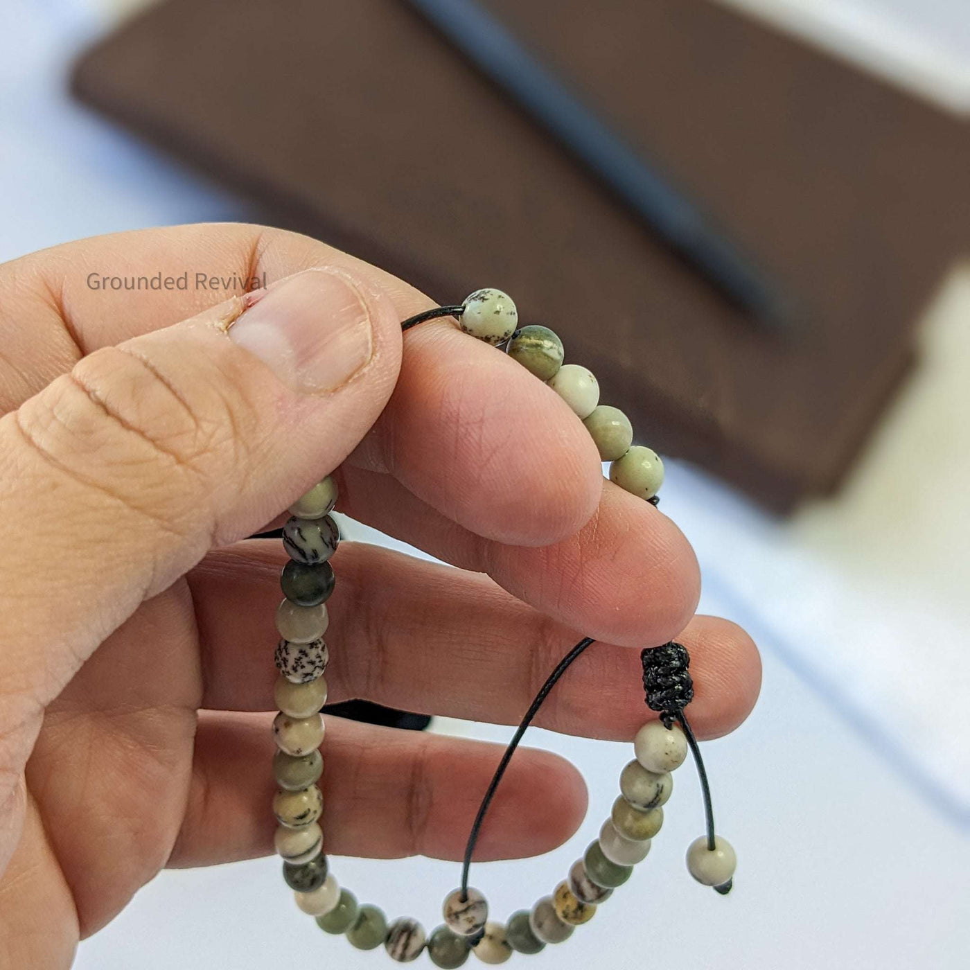 Green Jasper Tasbih Bracelet | Men's Misbaha - 33 Beads, 5.5mm