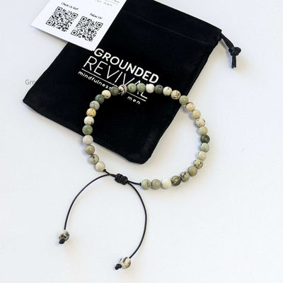 Green Jasper Tasbih Bracelet | Men's Misbaha - 33 Beads, 5.5mm