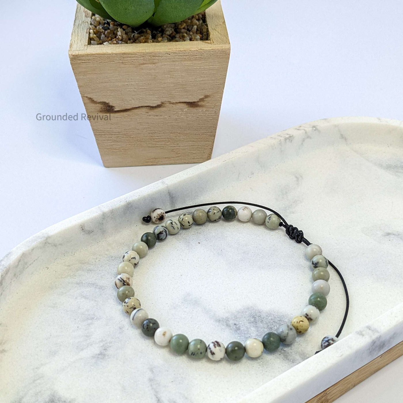 Green Jasper Tasbih Bracelet | Men's Misbaha - 33 Beads, 5.5mm