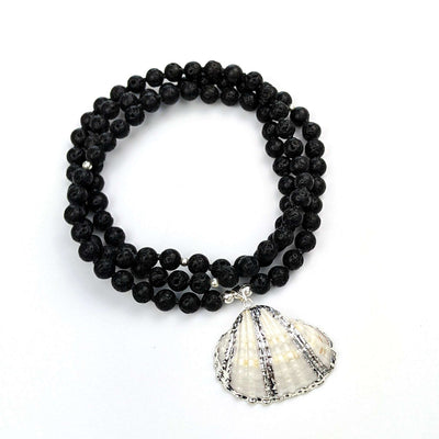 Lava Sea Shell Tasbih, islamic_prayer_beads - Grounded Revival