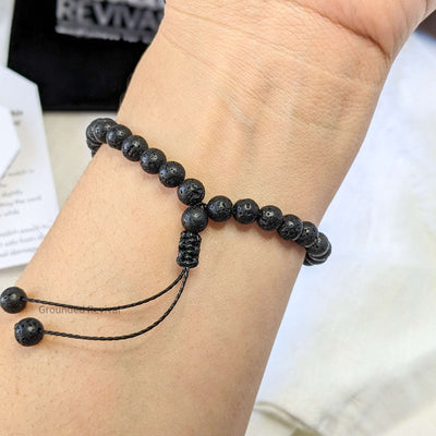 Lava Stone Tasbih Bracelet | Men's Misbaha - 33 Beads, 6mm