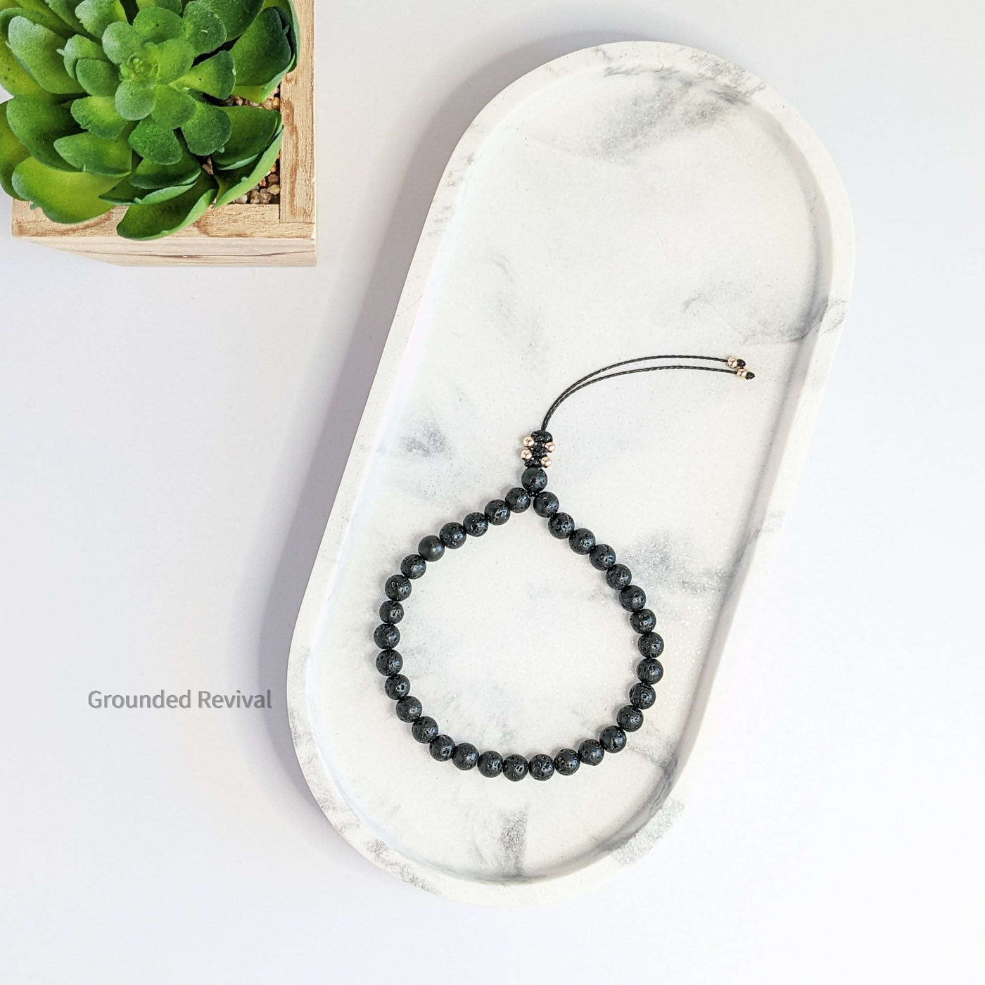 Lava Stone Tasbih Bracelet | Women's Dhikr Beads, 33 Beads
