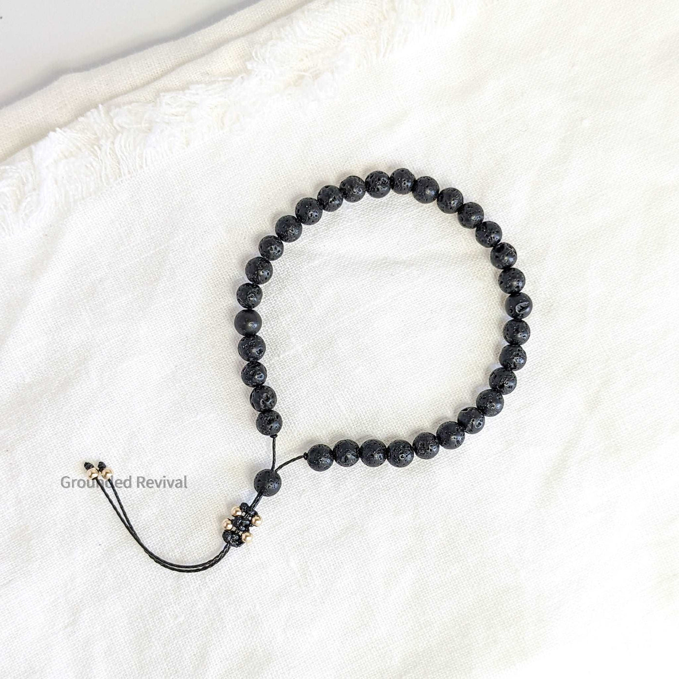 Lava Stone Tasbih Bracelet | Women's Dhikr Beads, 33 Beads