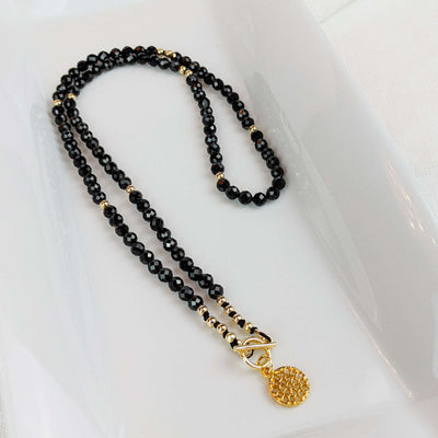 Black Spinel Silk Tasbih Necklace, islamic_prayer_beads - Grounded Revival