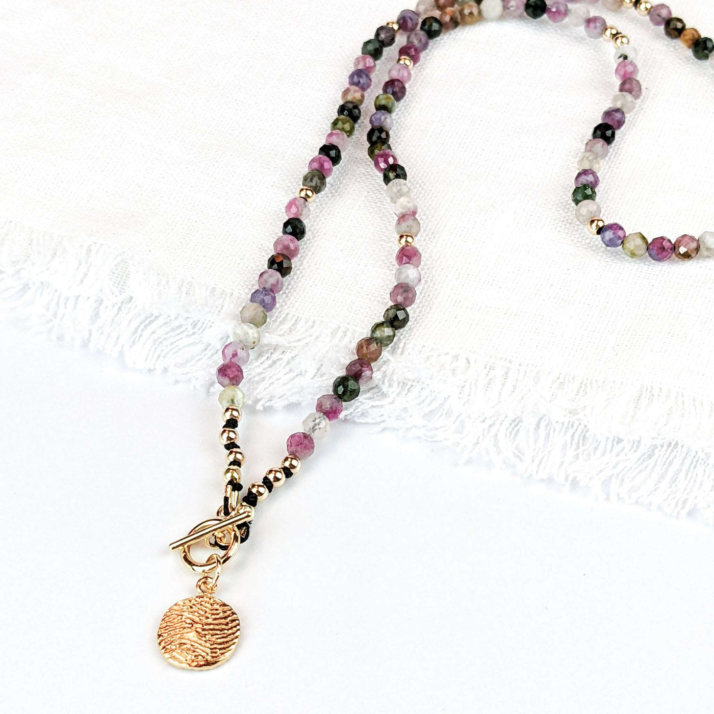 Tourmaline Silk Tasbih Necklace, islamic_prayer_beads - Grounded Revival