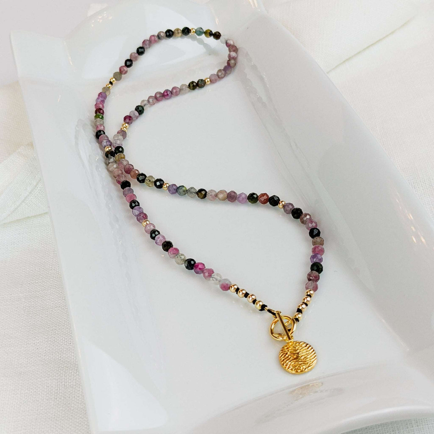 Tourmaline Silk Tasbih Necklace, islamic_prayer_beads - Grounded Revival