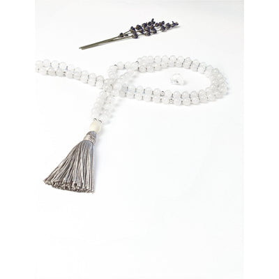 White Jade Tassel Tasbih, islamic_prayer_beads - Grounded Revival