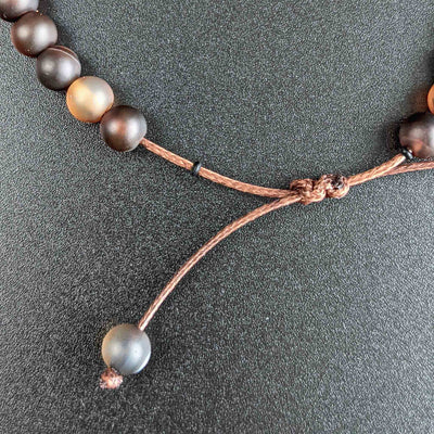 Coffee Agate | Men's Tasbih Bracelet, islamic_prayer_beads - Grounded Revival