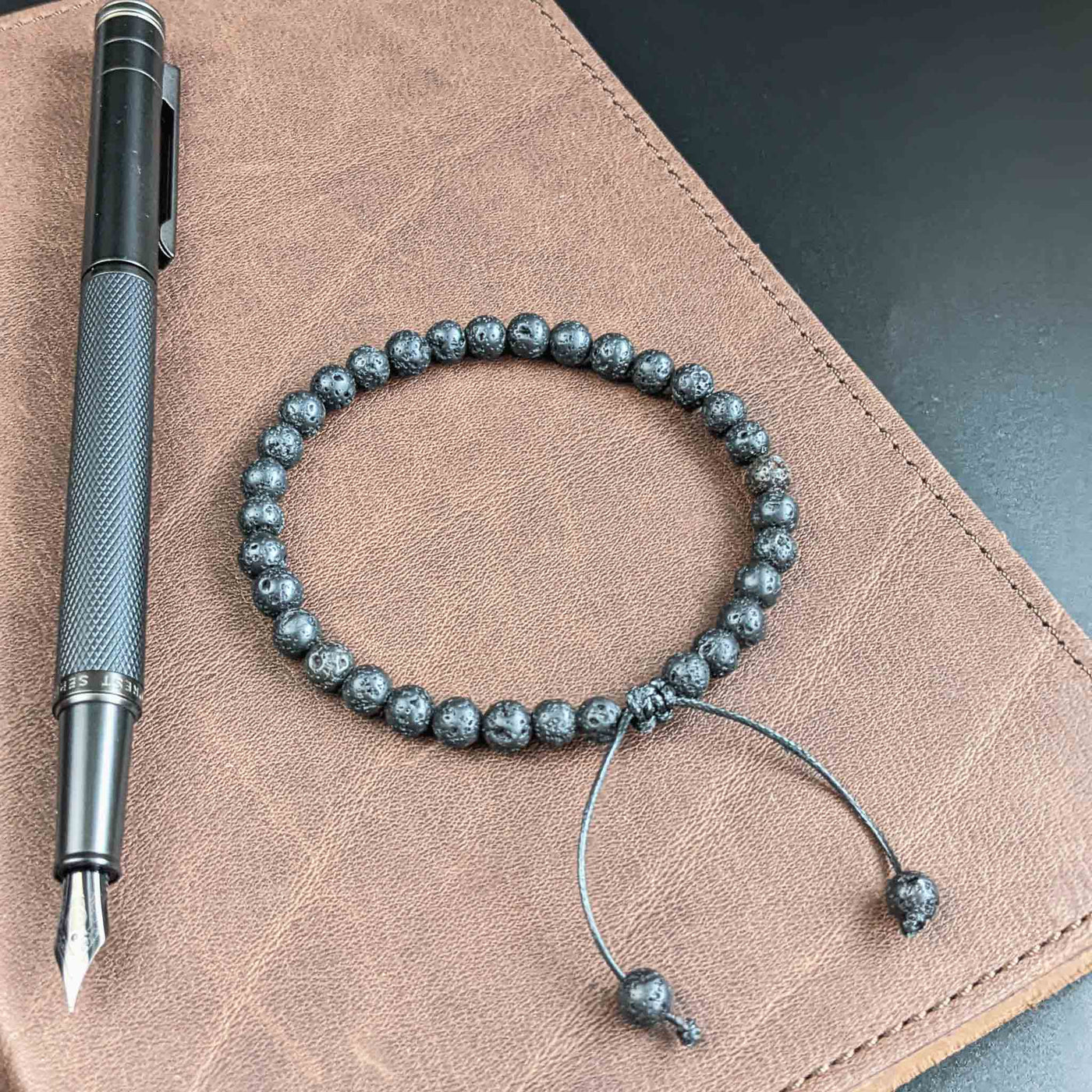 Lava Stone | Men's Tasbih Bracelet, islamic_prayer_beads - Grounded Revival