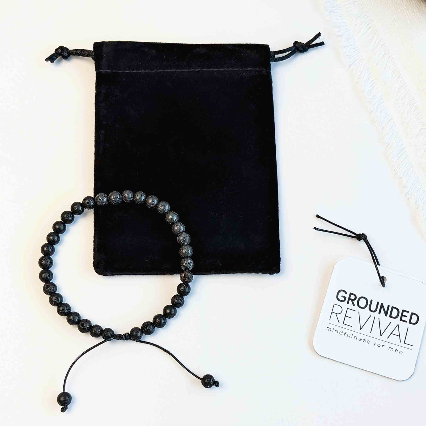 Lava Stone | Men's Tasbih Bracelet, islamic_prayer_beads - Grounded Revival