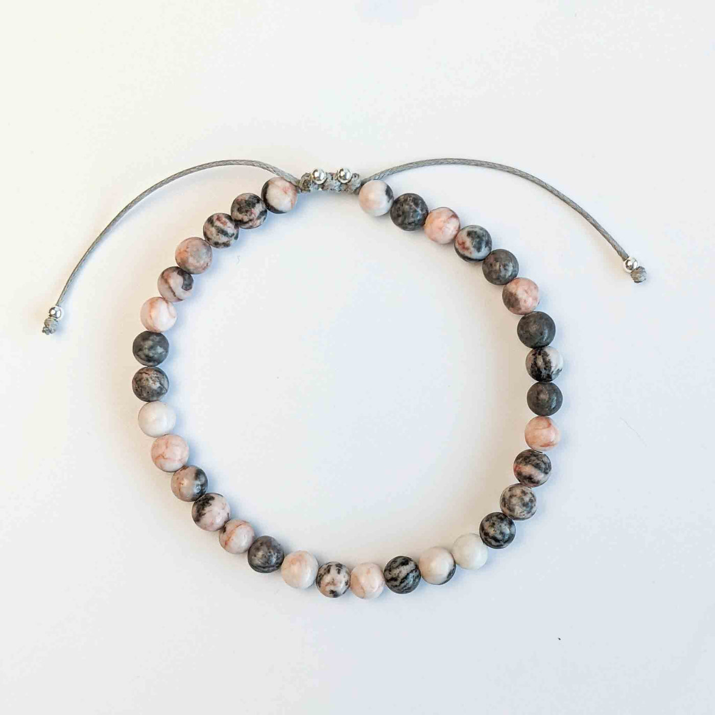 Pink Zebra Jasper Tasbih Bracelet, islamic_prayer_beads - Grounded Revival